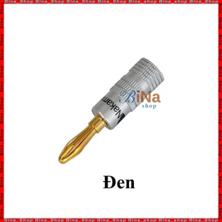 Jack bắp chuối mạ vàng 4mm cao cấp