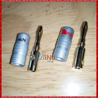 Jack bắp chuối mạ vàng 4mm cao cấp