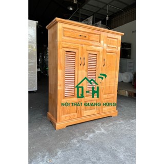 TỦ ĐỰNG GIẦY GỖ THÔNG CAO CẤP - NGANG 1M2