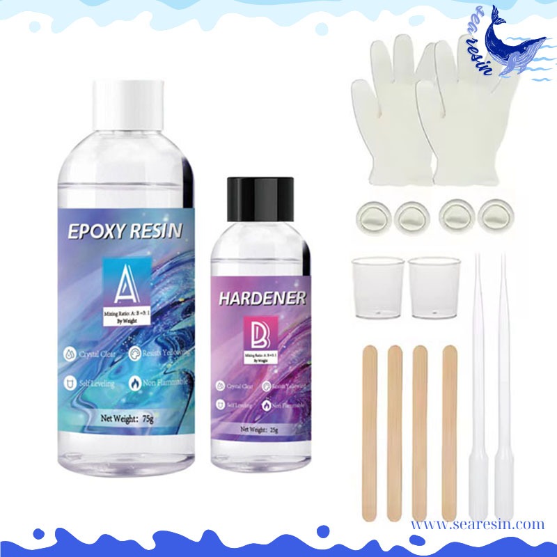 Keo Epoxy Resin AB ( Kèm bộ dụng cụ pha chế)