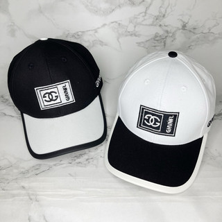 Nón kết mũ lưỡi trai thêu logo CHAN viền da cao cấp unisex