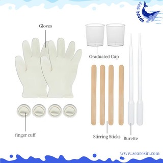 Keo Epoxy Resin AB ( Kèm bộ dụng cụ pha chế)