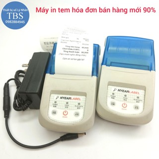 Máy in tem nhãn NYEARLABEL kết nối Bluetooth, hỗ trợ in từ điện thoại (đã qua sử dụng, có bảo hành)