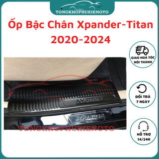 Ốp bậc cửa, Nẹp bước chân trong, ngoài Xpander 2020-2021- 2022- 2023-2024, Hàng Titan xịn