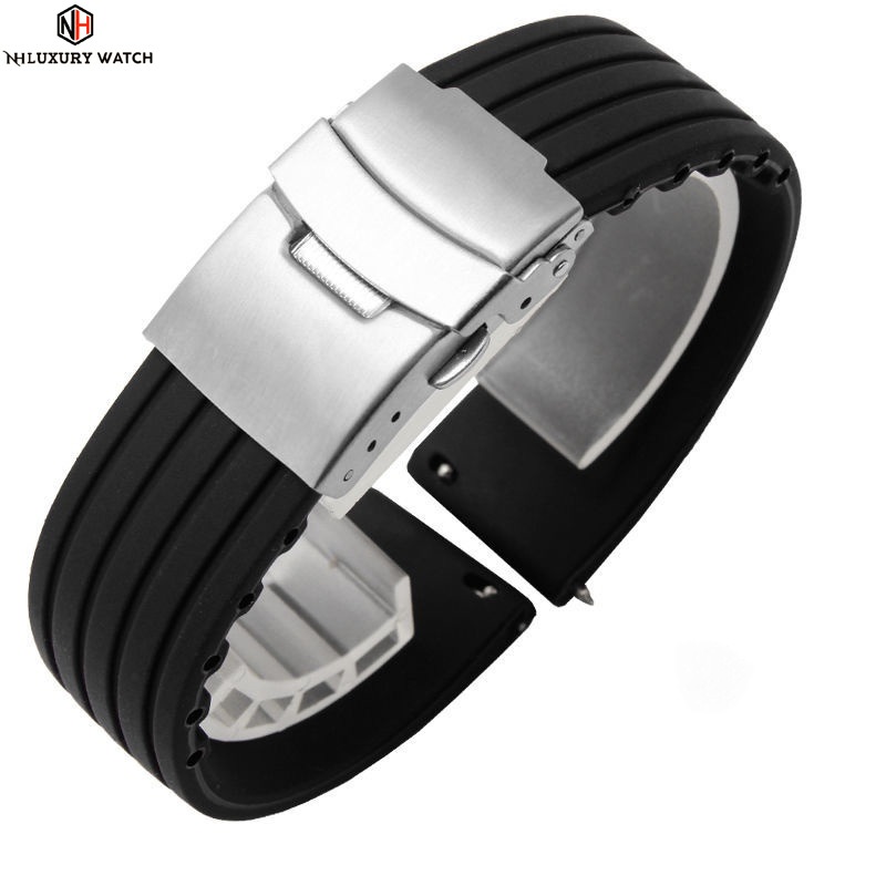 Dây Đeo Silicon 18mm 20mm 22mm 24mm Thay Thế Cho Đồng Hồ Thông Dụng samsung galaxy watch 6 5 4 3 frontier class [36]