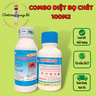 Bộ đôi diệt bọ chét : Map permethrin 100ml + hantox 100ml