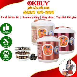 Máy Làm Tỏi Đen Tùy Chỉnh Nhật Bản Nikio NK-686 - Làm được 2kg tỏi đen - Dung lượng 6 lít