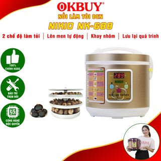 Nồi Làm Tỏi Đen Tự Động Nhật Bản Nikio NK-688 - 5L, làm 1.4kg tỏi đen - Màu Vàng