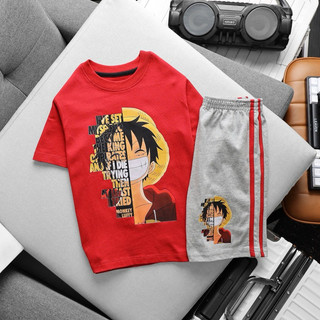 Đồ bộ bé trai nhí tay ngắn, thun cotton