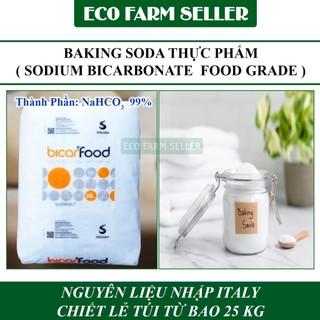 1 kg baking soda - bột nở nahco3 phụ gia thực phẩm nhập ý chiết lẻ túi