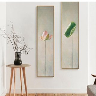 Tranh hoa sen treo tường, tranh hoa sen canvas decor trang trí nhà cửa, phòng khách, phòng thờ, phòng thiền
