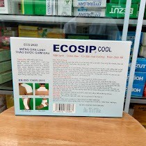Miếng dán lạnh thảo dược Ecosip Cool - Tatra Hộp 2 gói