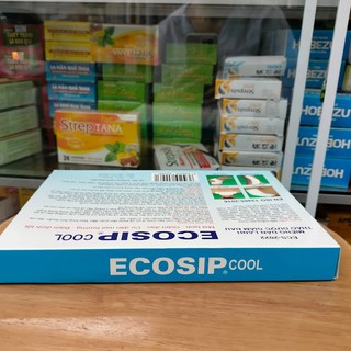 Miếng dán lạnh thảo dược Ecosip Cool - Tatra Hộp 2 gói
