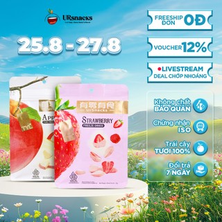 Táo & dâu sấy thăng hoa nguyên chất ursnacks