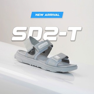 Giày Sandal SYNDER Nam Nữ SD2-T Màu XÁM FULL Đế Bằng [  TẶNG CHAI VỆ SINH GIÀY ]