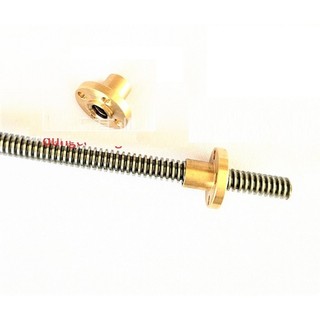 Vít me t screw inox 304 t8 dài 0.2m-0.6m nhiều bước vít / thanh ren inox phi 8mm kèm đai ốc nut
