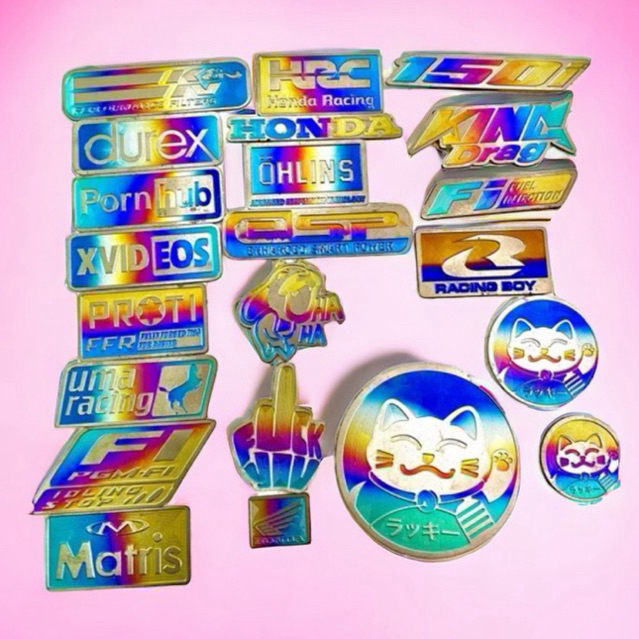 Tem titan các loại xe có sẵn keo dán