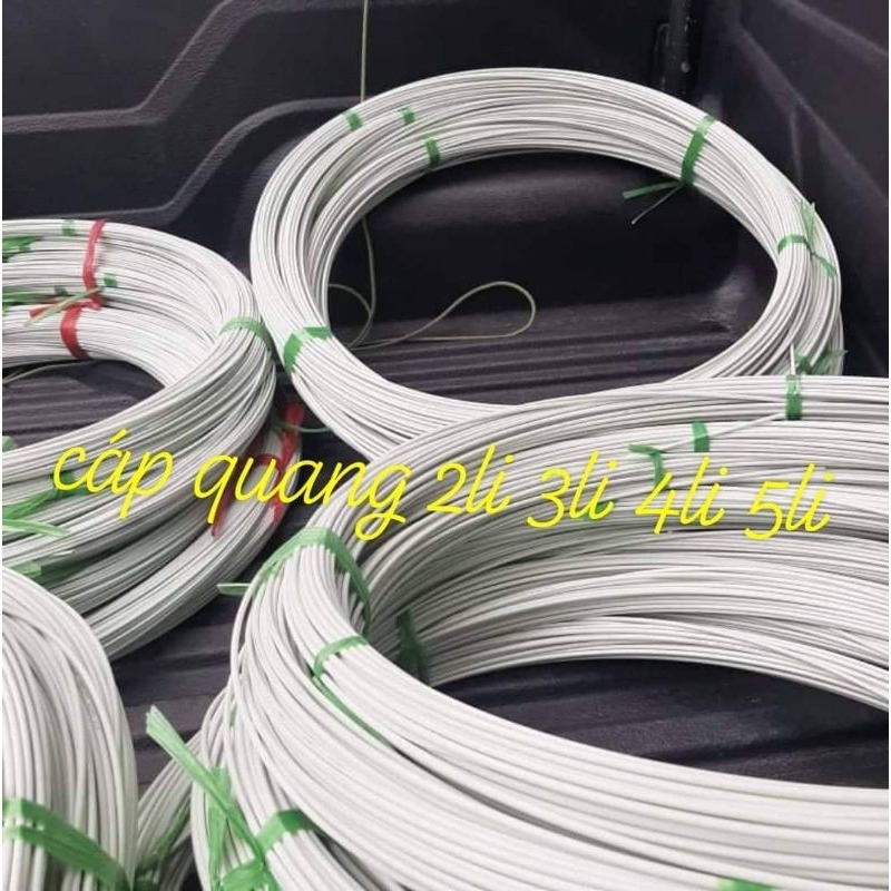 Cáp quang 5li  và 8li  làm đuôi dái làm khung vòm mạ