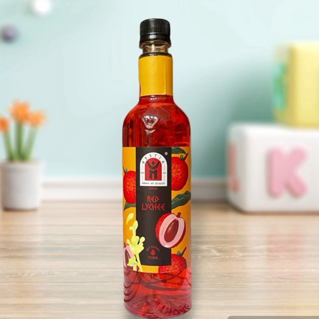 Siro/ Syrup Vải Đỏ Hestia 750ml