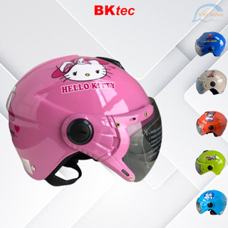  Mũ bảo hiểm trẻ em có kính BKtec - BK14 - Dành cho bé từ 5 đến 10 tuổi bé nặng dưới 30kg - Vòng đầu từ 52-54cm 