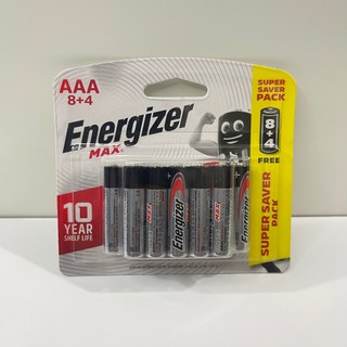 Pin AAA Energizer alkaline LR03 E92 BP-8+4 ( vỉ 12 viên )