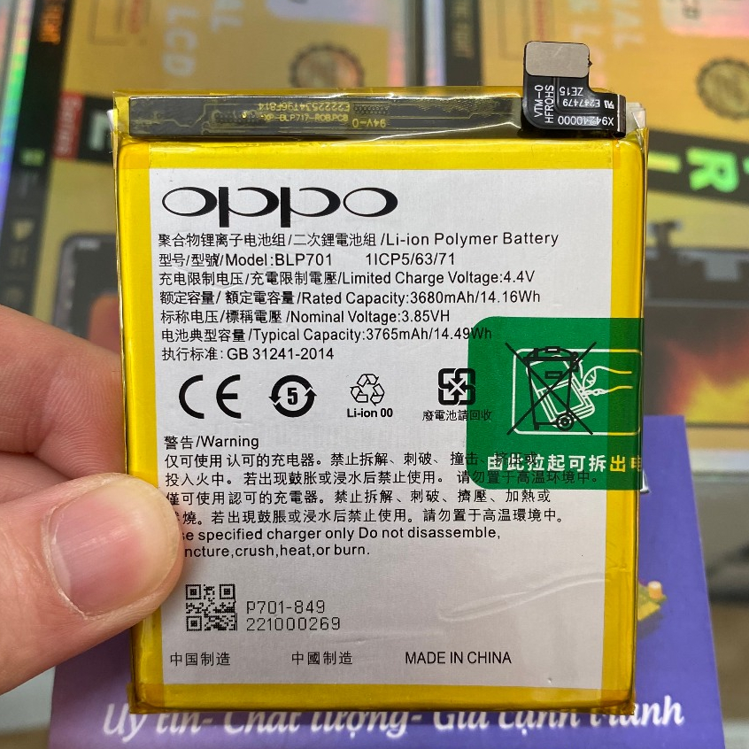 Pin OP Reno / Realme X (BLP701)