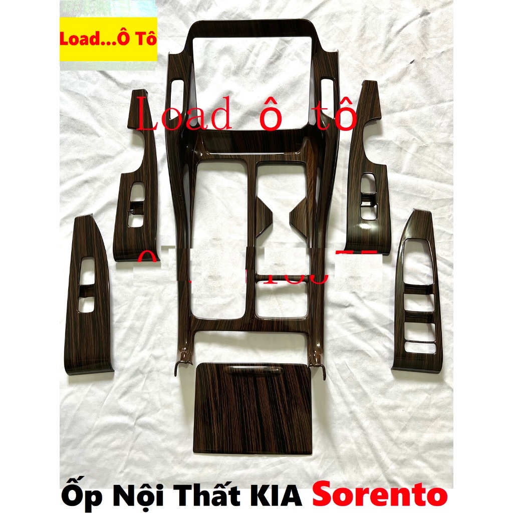 Ốp Nội Thất Xe KIA Sorento 2025-2021 Mẫu Vân Gỗ Cao Cấp