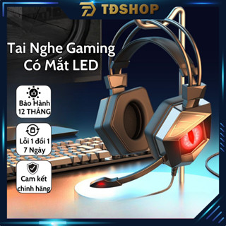 Tai nghe chụp tai máy tính GAMING SY-G15 có đèn LED màu, có mic đàm thoại, headphone chơi game trên điện thoại , laptop.