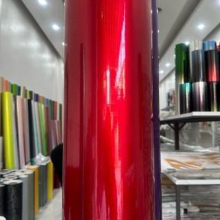 Decal Màu Đỏ Mận Chrom 3 Lớp Siêu Bóng Trang Trí Ô Tô Xe Máy