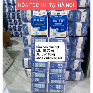  Tã bỉm dán phú đạt có vách ML : 45-70kg -XL :65- 100kg dành cho người bệnh 