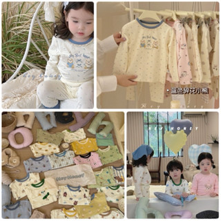 [Hàng sẵn, mã màu HOT] Bộ Cotton HEY HONEY 2024 Dài Tay Thu Đông QCCC Không Đường Gân Cho Bé - MICHI BABY CLOSET
