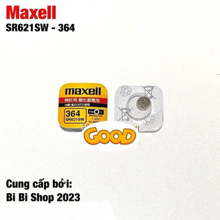Pin đồng hồ sr621sw sr621 364 maxell vỉ 1 viên made in japan