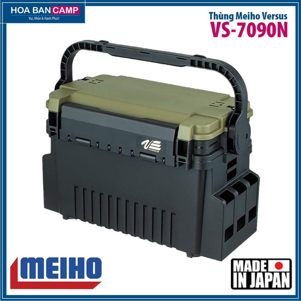 Thùng Đựng Mồi, Phụ Kiện Câu Cá Meiho Versus VS-7090N | Made in Japan