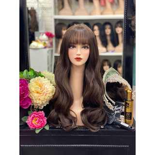 Đầu manocanh đội tóc giả(52cm)