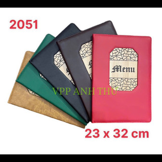 Bìa menu da lá a4 cao cấp 2051