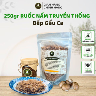  250g Ruốc nấm hương Việt- Bếp Gấu Ca thơm ngon chà bông nấm chay 