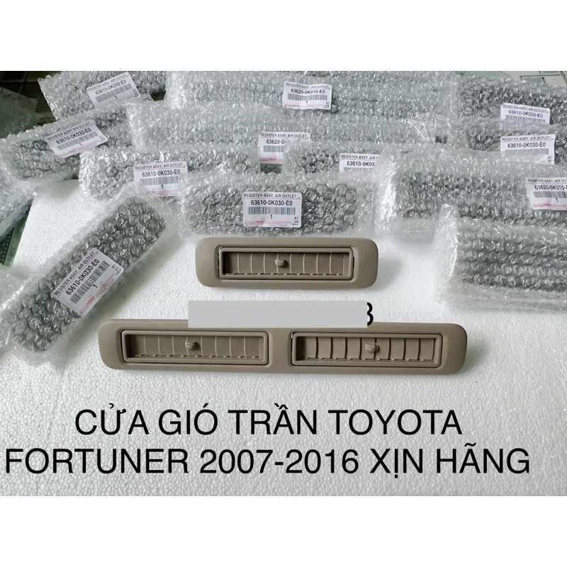 BỘ LỖ THÔNG GIÓ TRẦN TOYOTA FORTUNER TỪ 2007-2016 XỊN HÃNG 86310-0030-E0 86320-0K010-E0