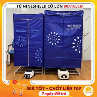 Tủ sấy quần áo Samsung Nineshield cỡ lớn chính hãng, Tủ sấy quần áo cho bé 2 tầng khung Inox cao cấp