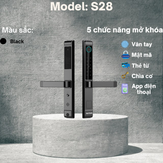 Khóa thông minh cửa nhôm S28 - Chuyên lắp cho cửa nhôm kính xingfa, cửa nhựa lõi thép,cửa có đố rộng nhỏ