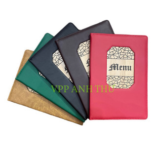 BÌA DA MENU CAO CẤP 2101 (KT BÌA : 20x30cm) - LÁ NHỎ HƠN A4