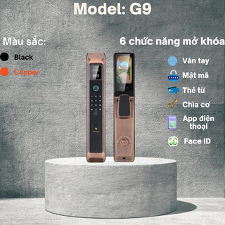  Khóa thông minh cửa gỗ SAIYAN Model G9 chuyên lắp cho cửa gỗ ,cửa thép chung cư 