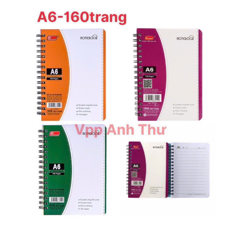 SỔ GRAND LÒ XO A6 160TR