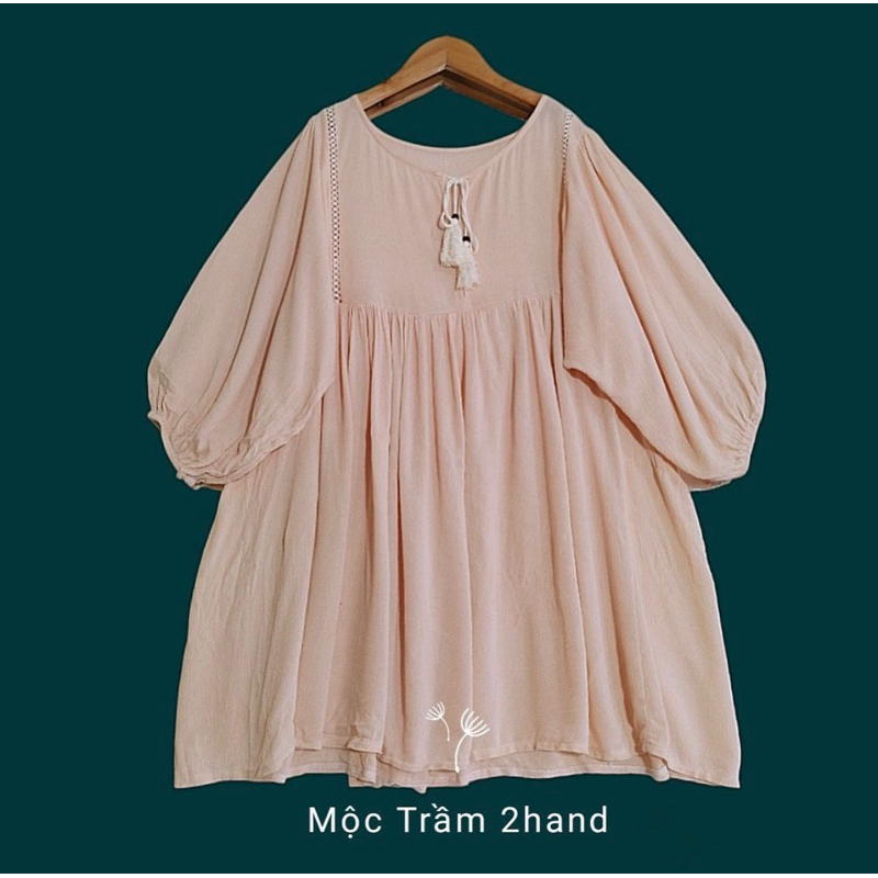Áo sơ mi chất cotton, dáng bohemian