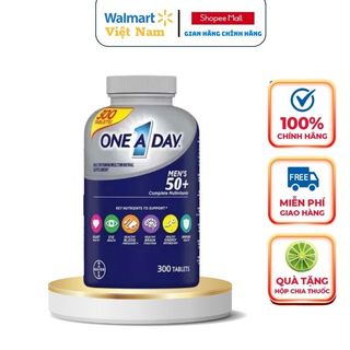 Viên uống One a day men 50+ 300 viên Kirkland Signature của Mỹ bổ sung vitamin, dinh dưỡng cho nam giới trên 50 tuổi