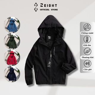 Áo khoác gió nam nữ chống nước 2 lớp có mũ mỏng nhẹ, áo khoát dù lót lưới mẫu mới 2024 AKG-2E