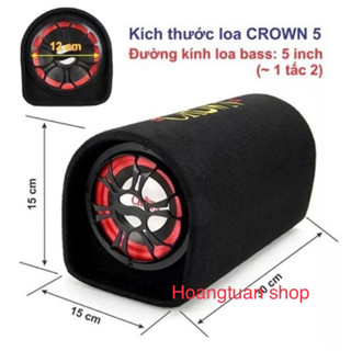 Loa Crown tròn số 5 bluetooth.