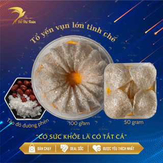 SIÊU SALE _Tổ Yến vụn lớn đắp tổ - (hộp 25gr/50gr/100gr) có kèm đồ chưng - Yến sào Đỗ Thị Toán