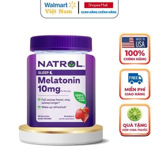 Kẹo dẻo ngủ ngon Gummies 10mg sleep 90v Kirkland Signature hỗ trợ mất ngủ, tạo giấc ngủ tự nhiên, không chất độc hại