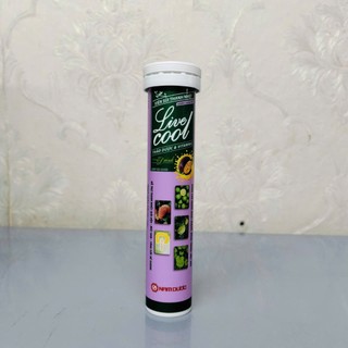 Viên sủi thanh nhiệt Live Cool hương chanh dây tuýp 16 viên dùng được cho cả người ăn kiêng