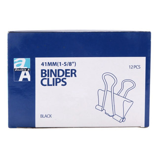 Hộp 12 cái kẹp bướm đen 41mm double a